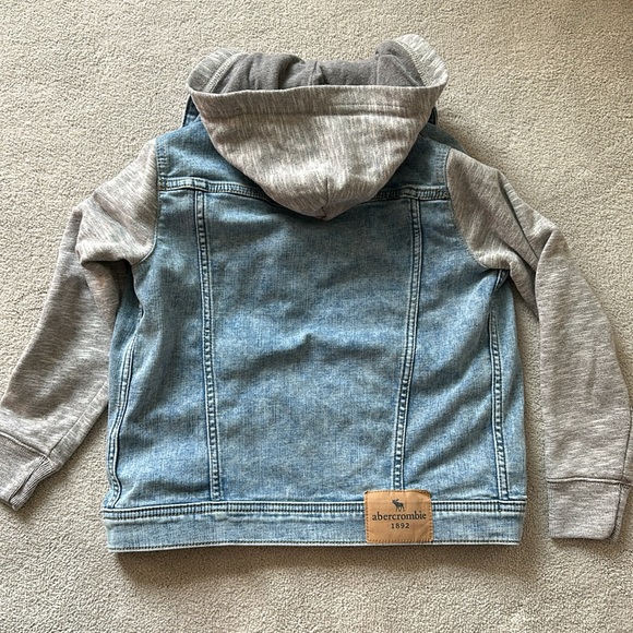Youth Abercrombie Jean Jacket Hoodie - Picture 3 of 4